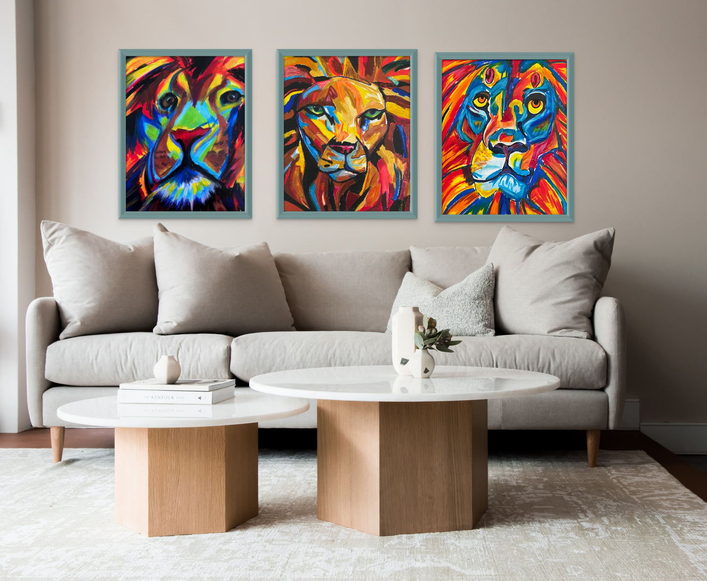 Viktor Bevanda Prints and canvas -Colorful Lion- available in more sizes
