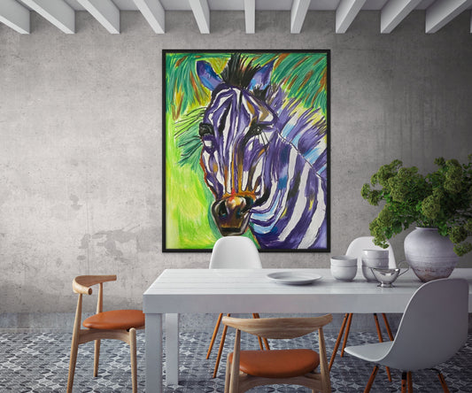 Purple Zebra  Viktor Bevanda Prints and canvas - available in more sizes