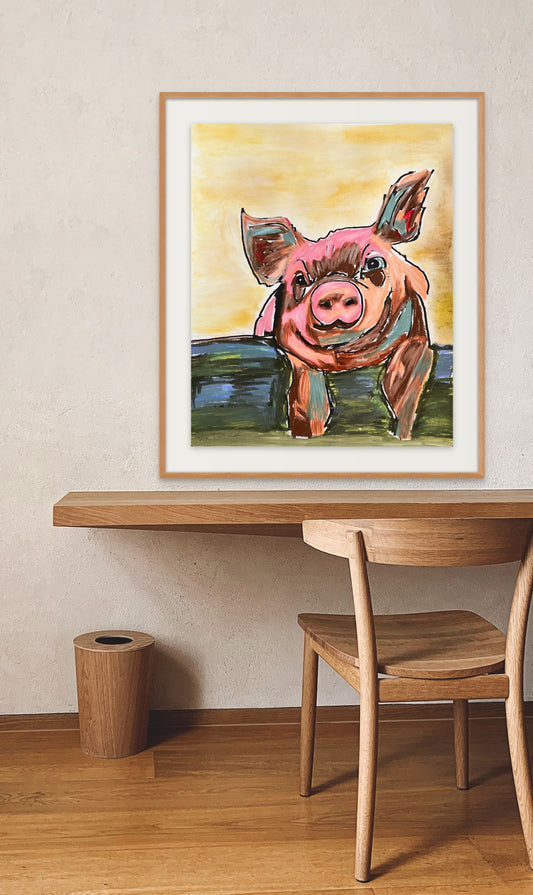 The pig  Viktor Bevanda Prints and canvas - available in more sizes